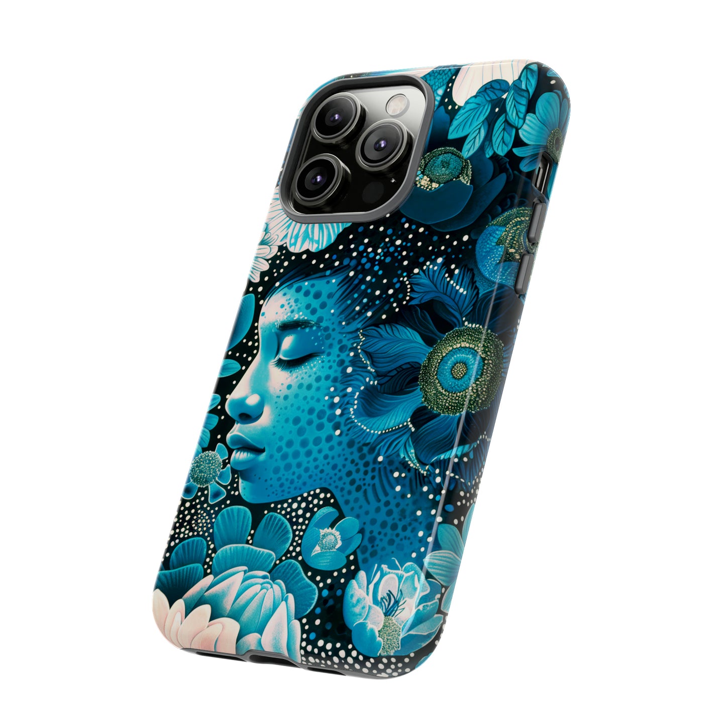 Girl in blue Tough Cases