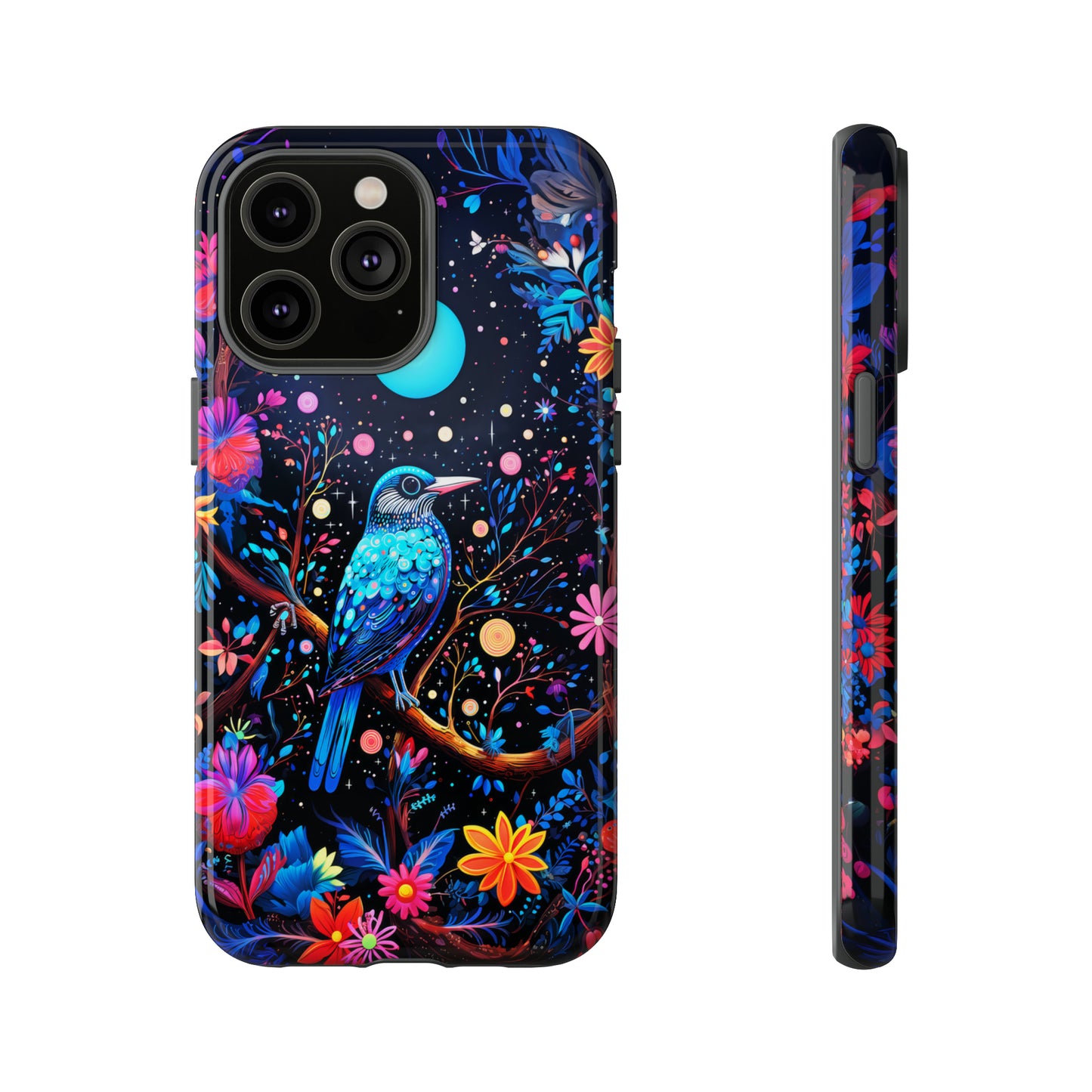 Blue bird at night Tough Cases