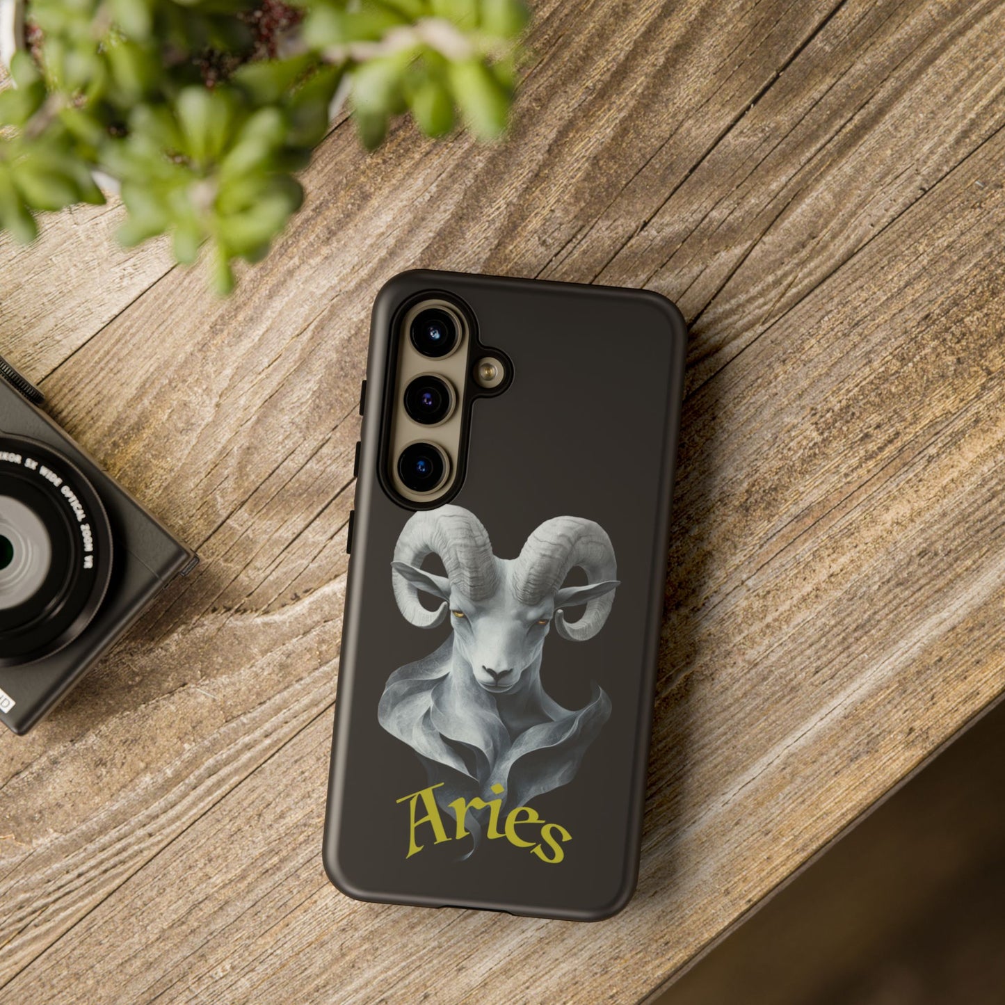 Aries Tough Phone Cases, Artistic Zodiac Phone Cases, premium-quality cases for iPhone, Samsung Galaxy, and Google Pixel devices