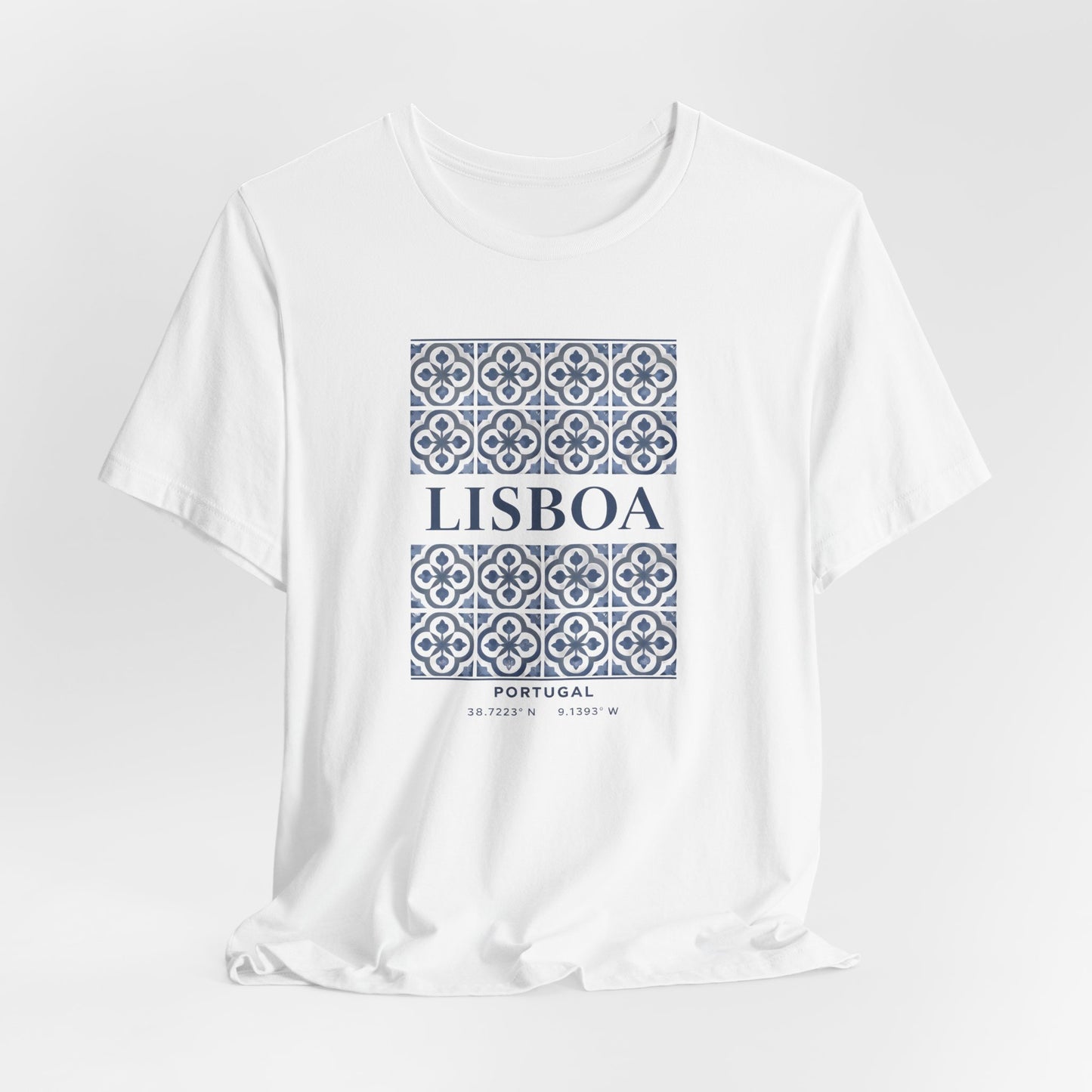 Lisboa Azulejo Tee — Portugal Tile Pattern Unisex T-Shirt