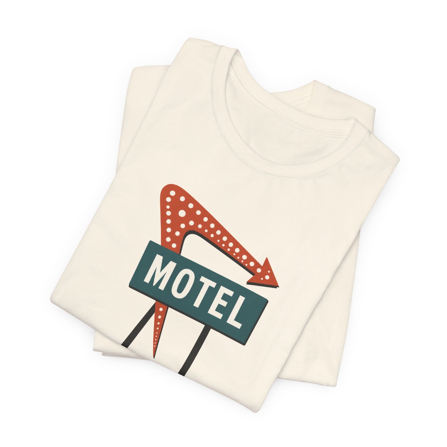 Midcentury Motel Neon Sign T‑Shirt — Retro Roadside Vintage Travel Tee
