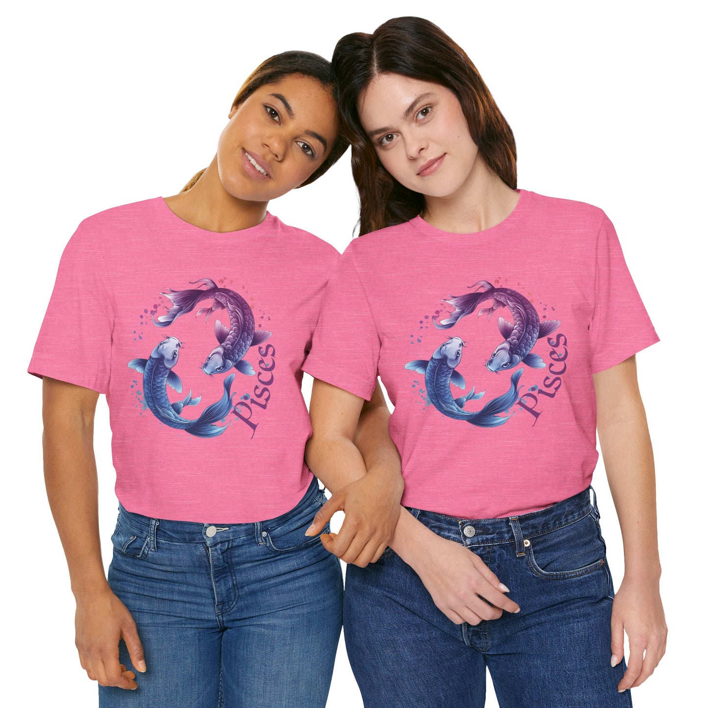Pisces Artistic Zodiac Unisex Tee, Jersey Short Sleeve Tee, Your Perfect Everyday Favorite