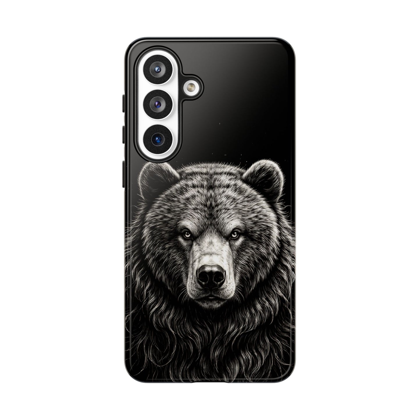 Sketch of a Bear Face Tough Phone Case – Rugged Wild Bear Phone Cover