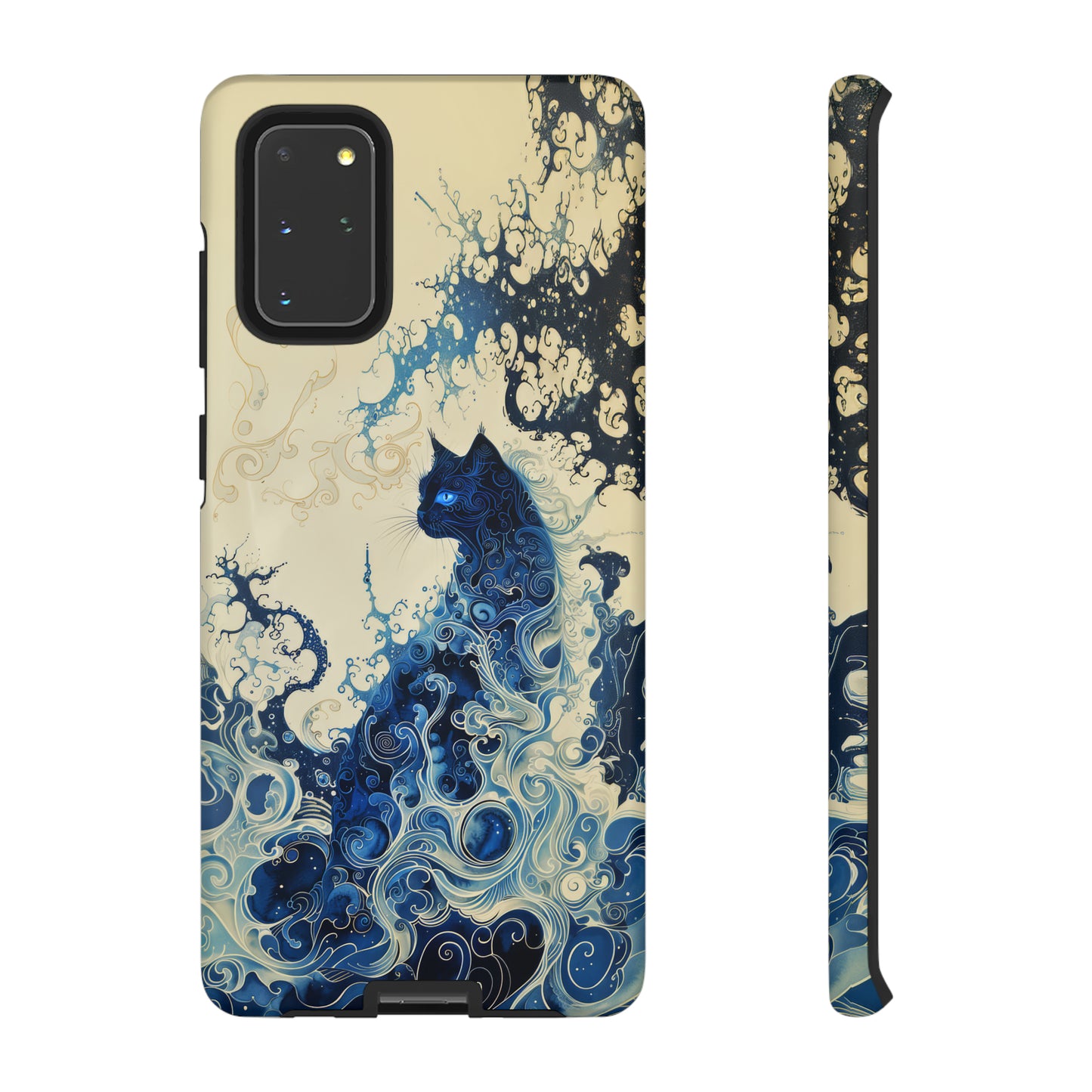 Black cat in smokeTough Cases