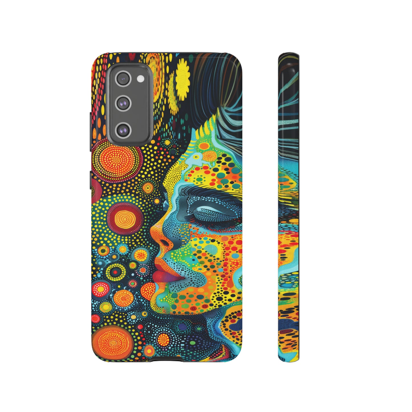 Phone Case, rainbow girl, Artistic design, Tough Case, Colorful whimsical rainbow fantasy design, iPhone 15, 14, 13, 12, 11, Samsung, Pixel