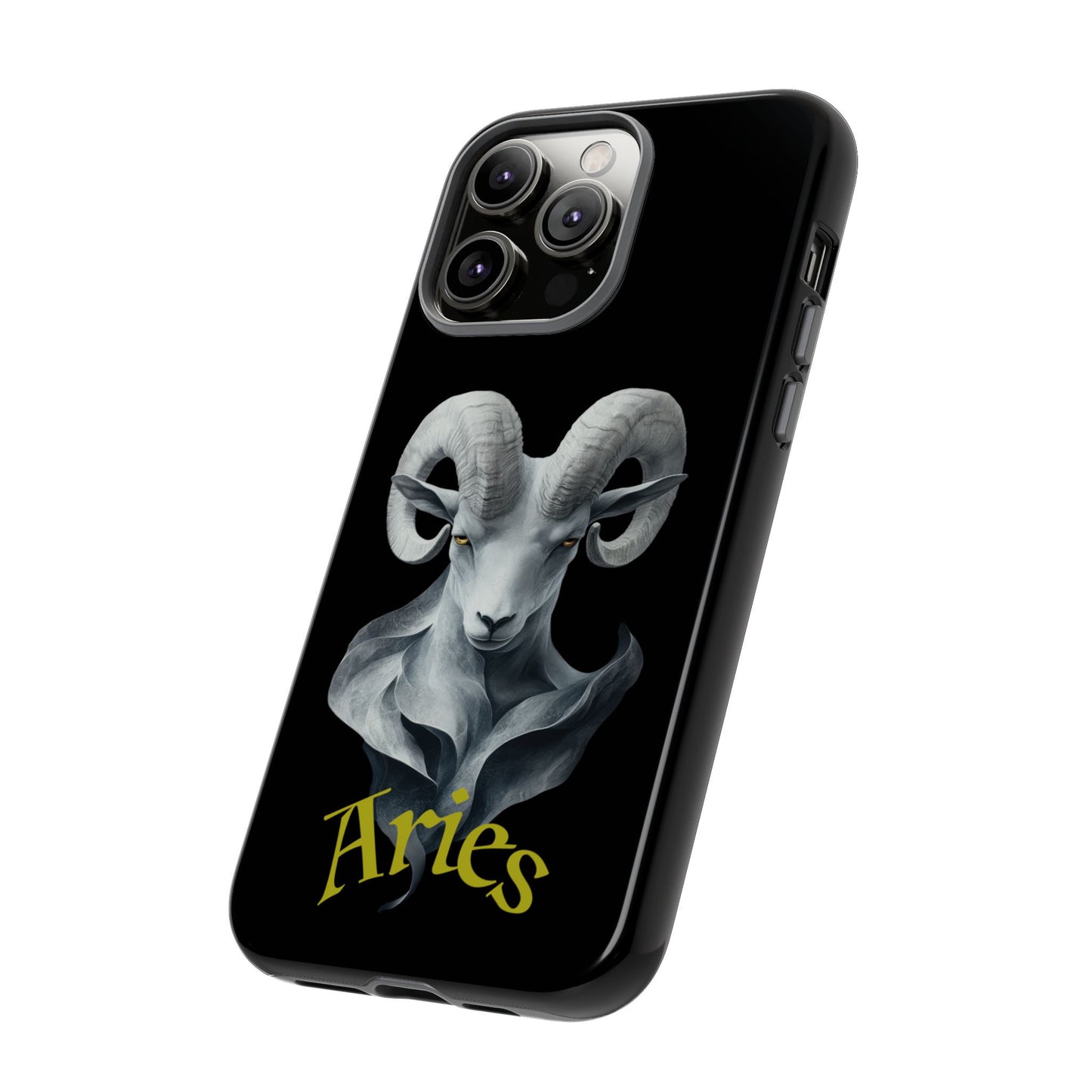 Aries Tough Phone Cases, Artistic Zodiac Phone Cases, premium-quality cases for iPhone, Samsung Galaxy, and Google Pixel devices