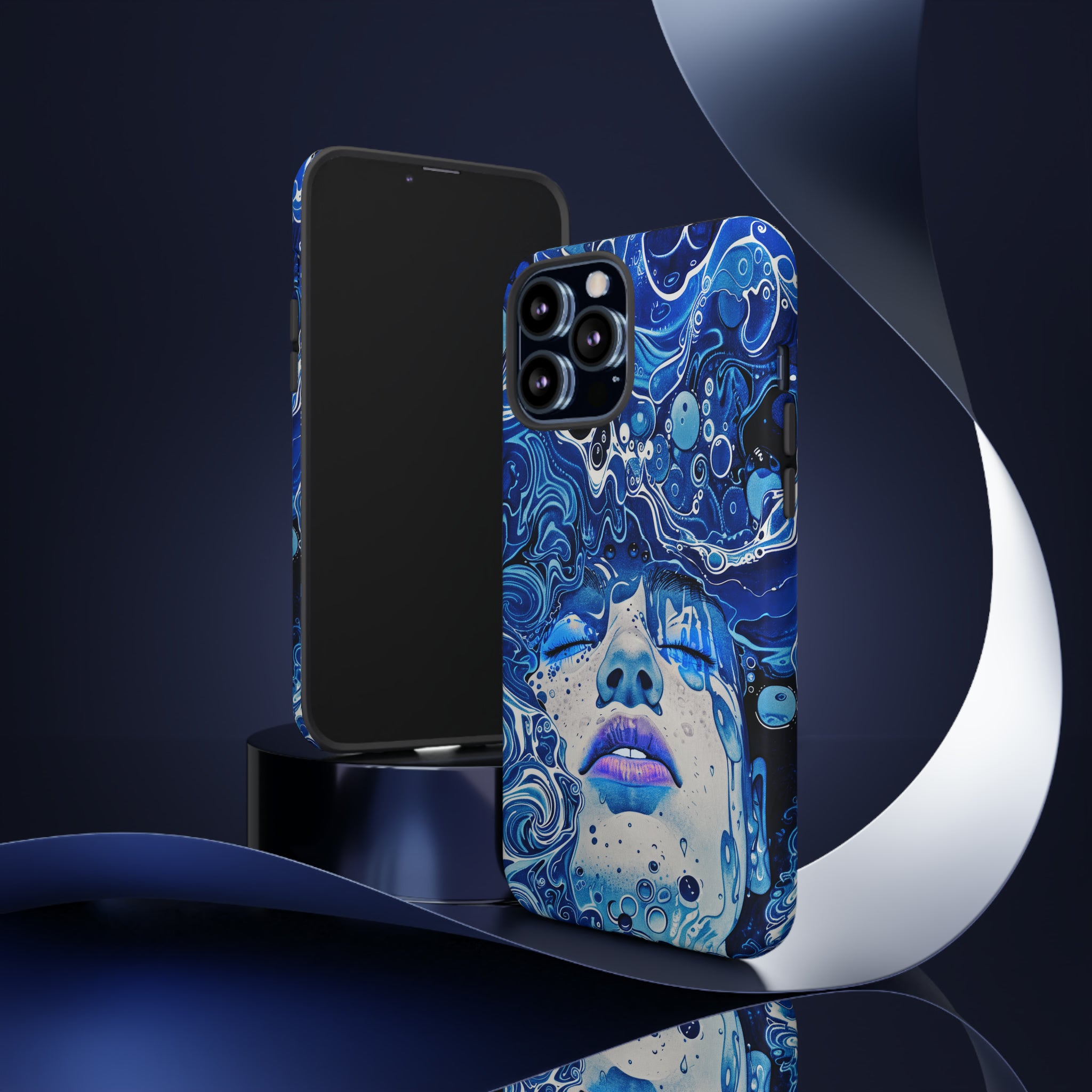 Phone Case, underwater design, Artistic design, Tough Case, Colorful whimsical water fantasy design, iPhone 15, 14, 13, 12, 11, Samsung, Pixel