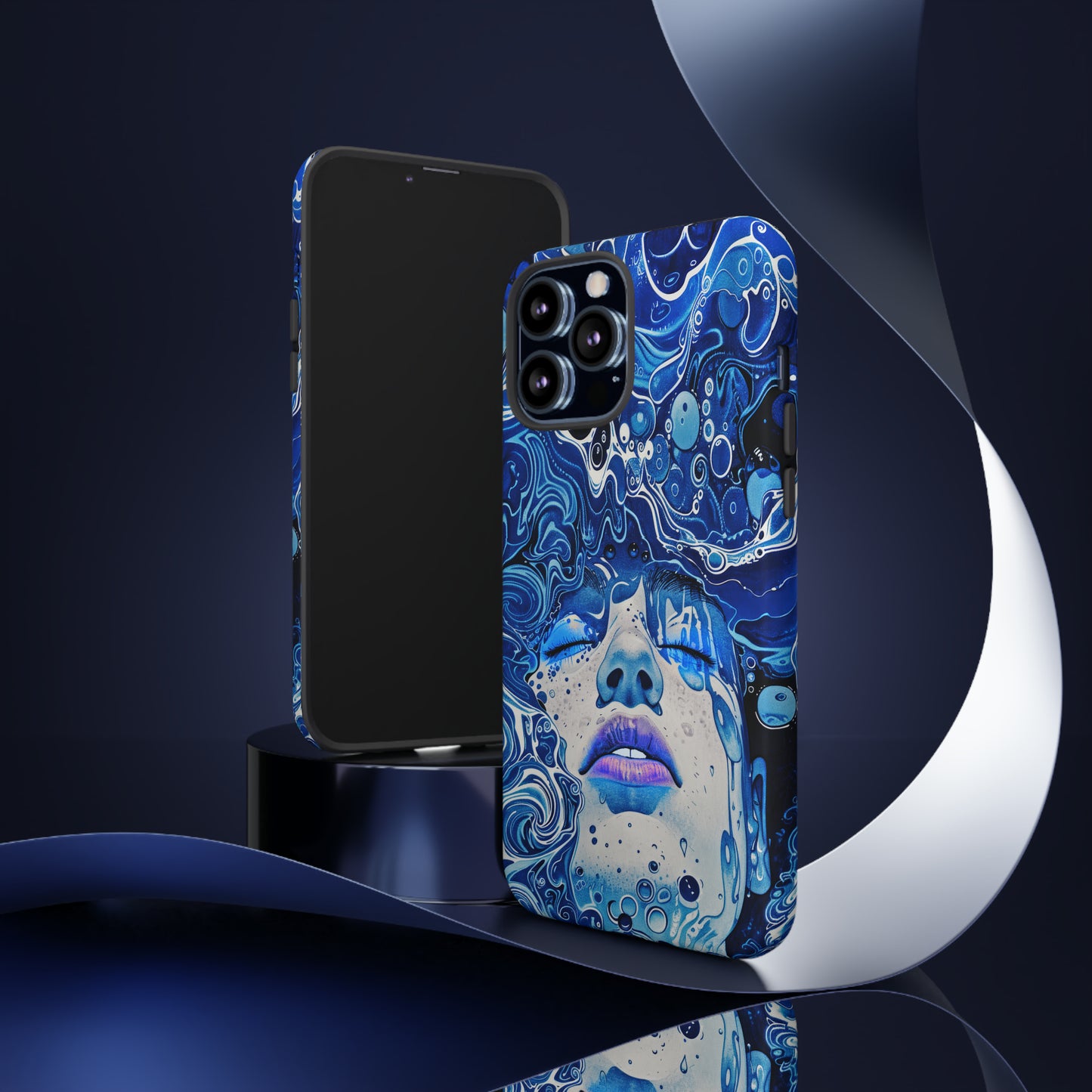 Phone Case, underwater design, Artistic design, Tough Case, Colorful whimsical water fantasy design, iPhone 15, 14, 13, 12, 11, Samsung, Pixel
