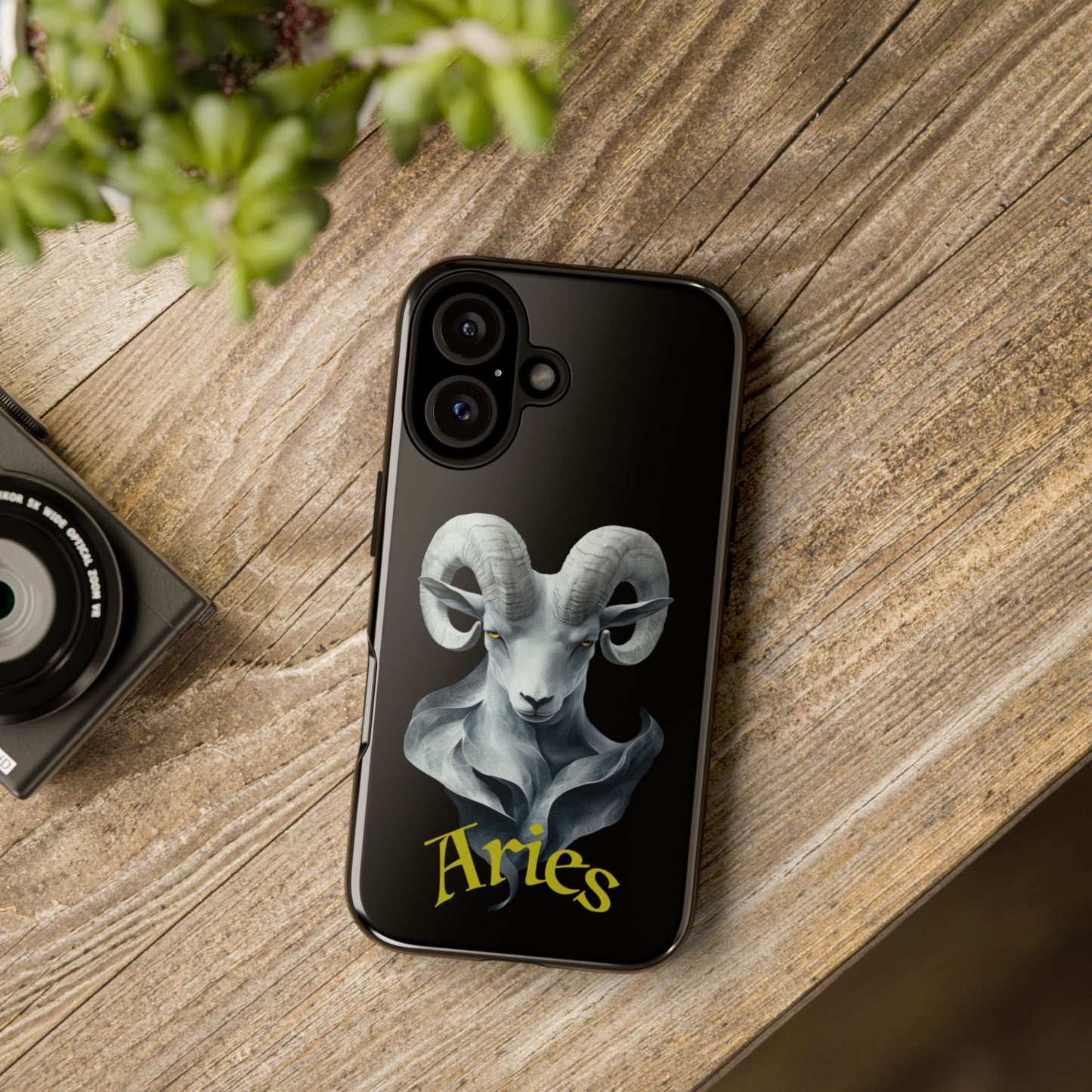 Aries Tough Phone Cases, Artistic Zodiac Phone Cases, premium-quality cases for iPhone, Samsung Galaxy, and Google Pixel devices