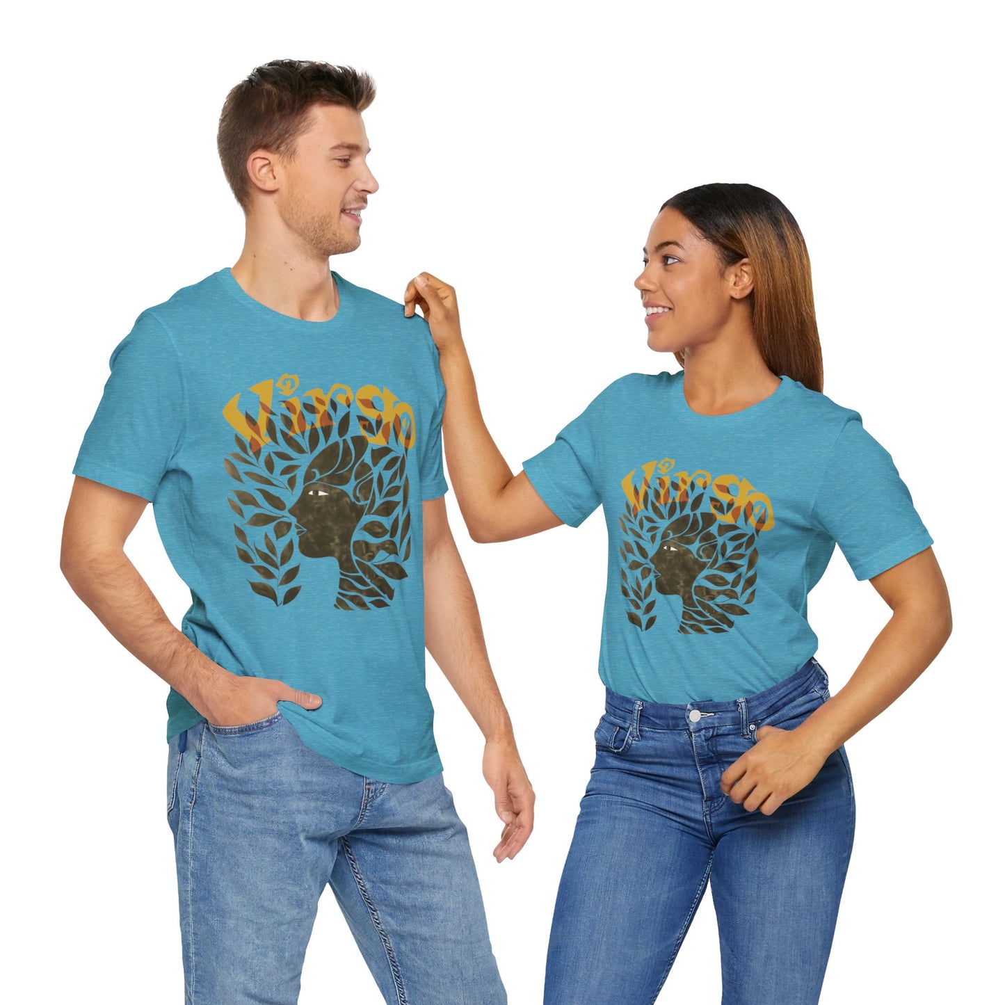 Virgo bronze graphic Unisex Jersey Short Sleeve Tee