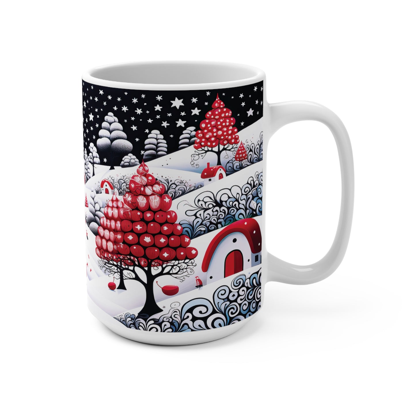 Mug 15oz Starry Night Christmas Town