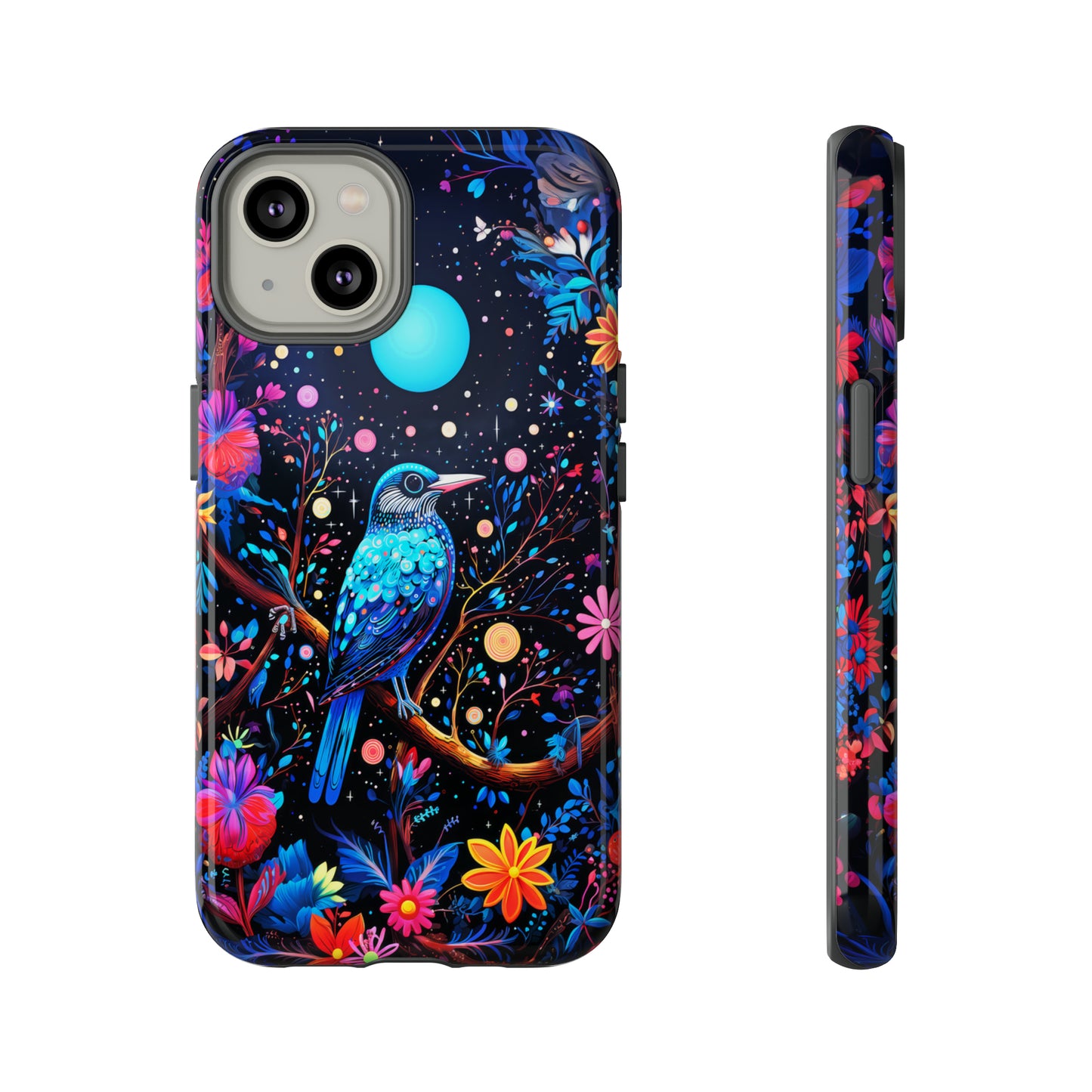Blue bird at night Tough Cases