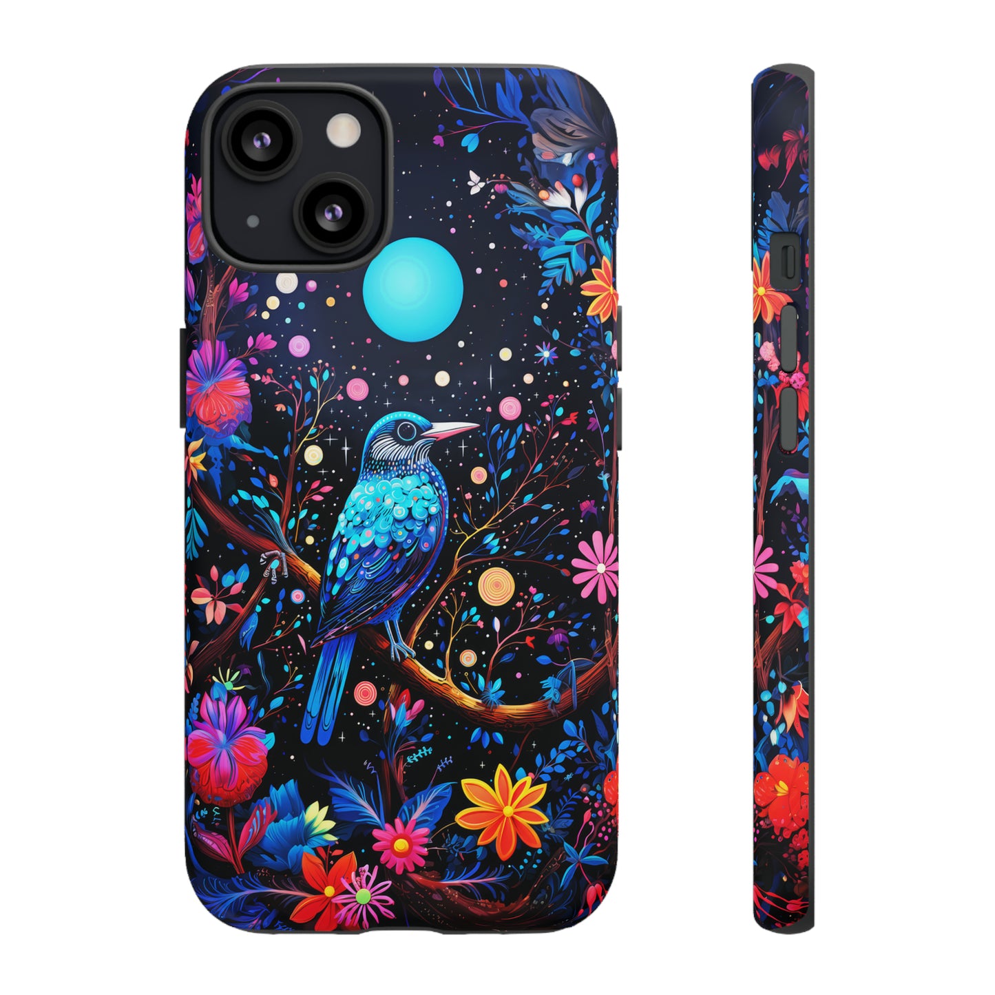 Blue bird at night Tough Cases