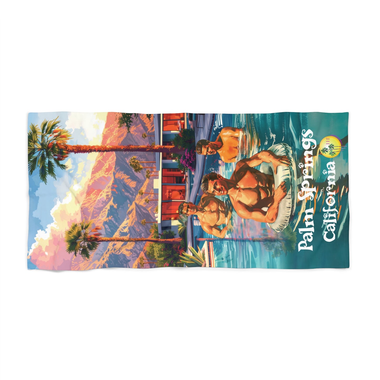 Palm Springs resort PS House Beach Towel