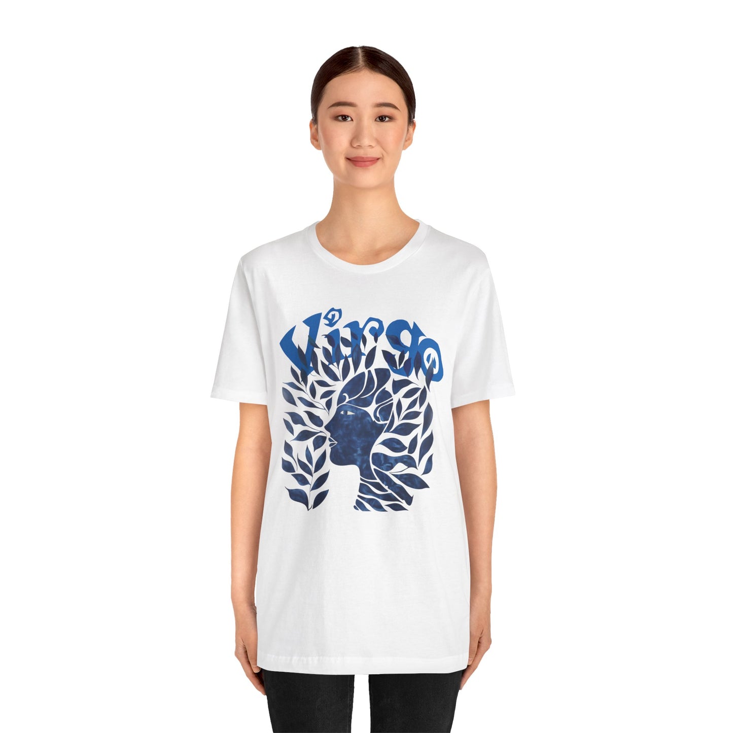 Virgo blue graphic Unisex Jersey Short Sleeve Tee