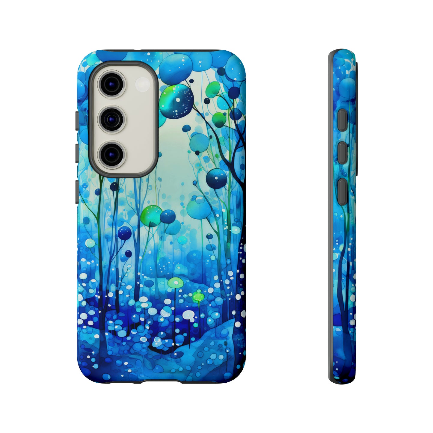 Blue fantasy forest Tough Cases