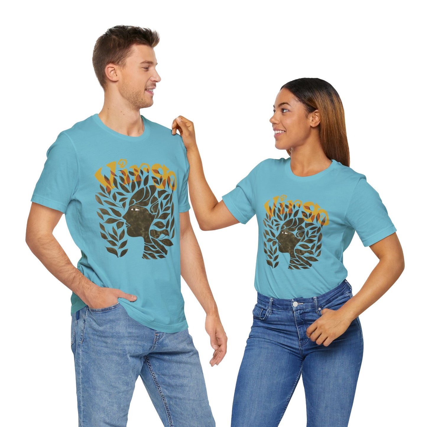 Virgo bronze graphic Unisex Jersey Short Sleeve Tee