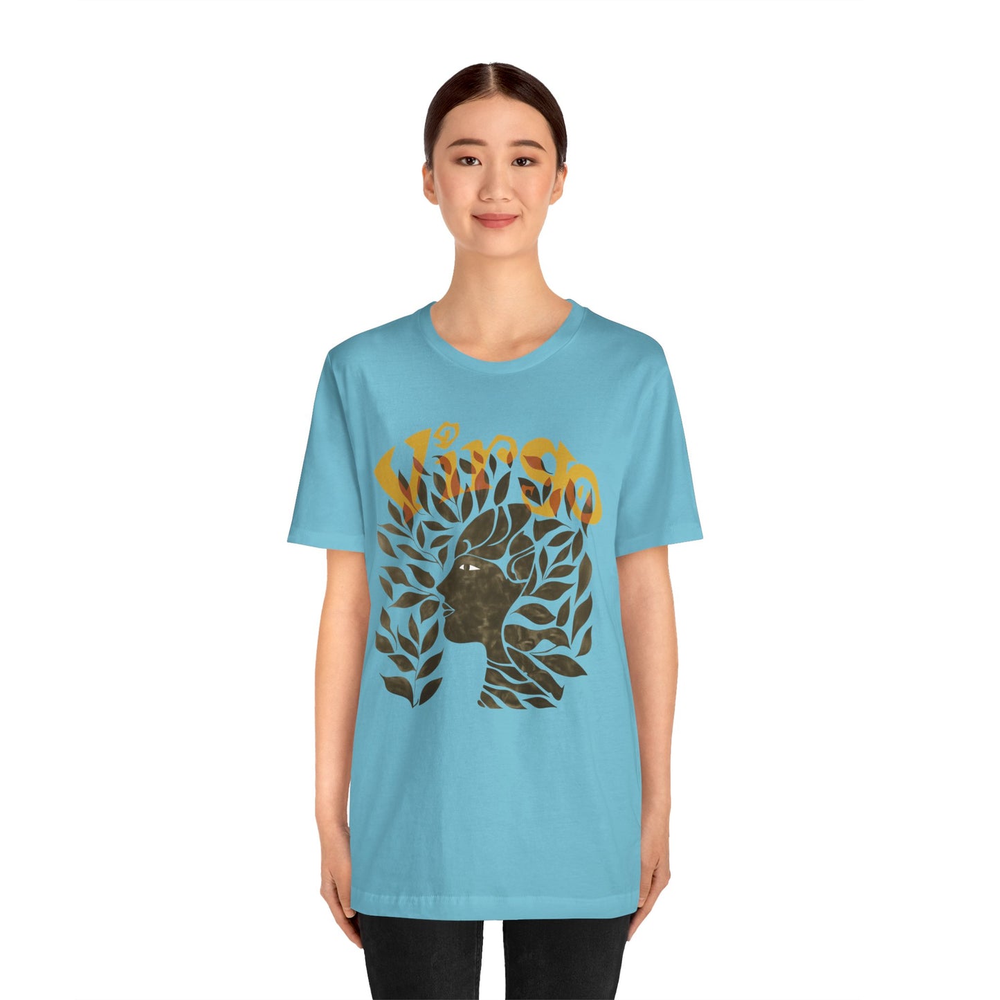 Virgo bronze graphic Unisex Jersey Short Sleeve Tee