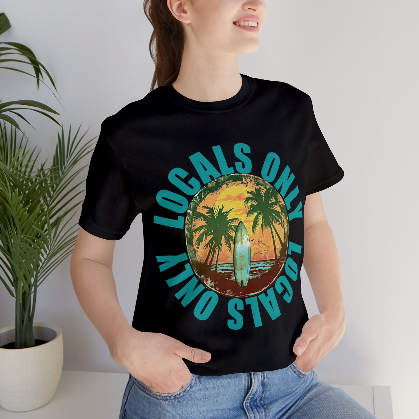 Locals Only stamp Unisex Jersey Short Sleeve Tee