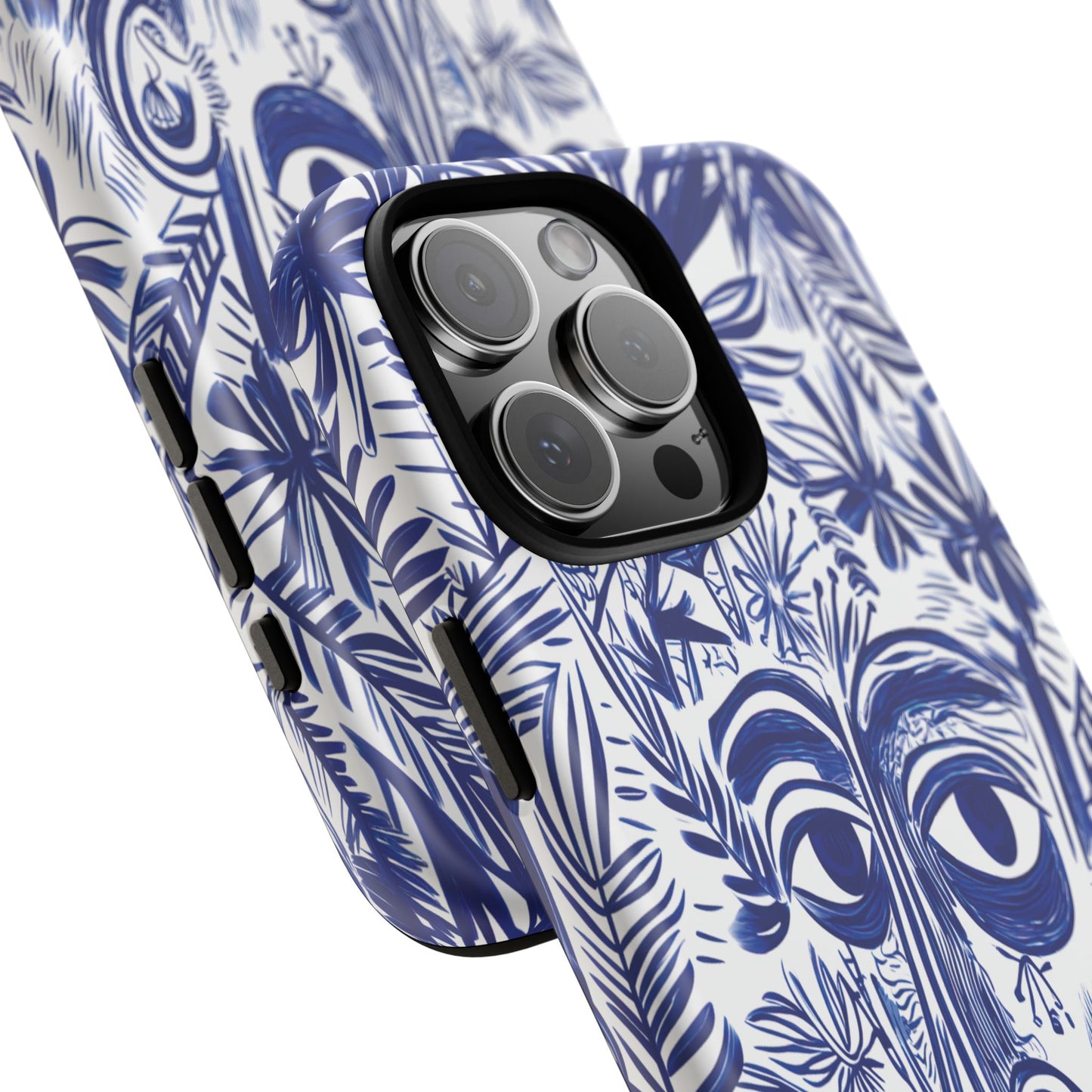 Phone Case - Abstract Nature with a Man's Face Design