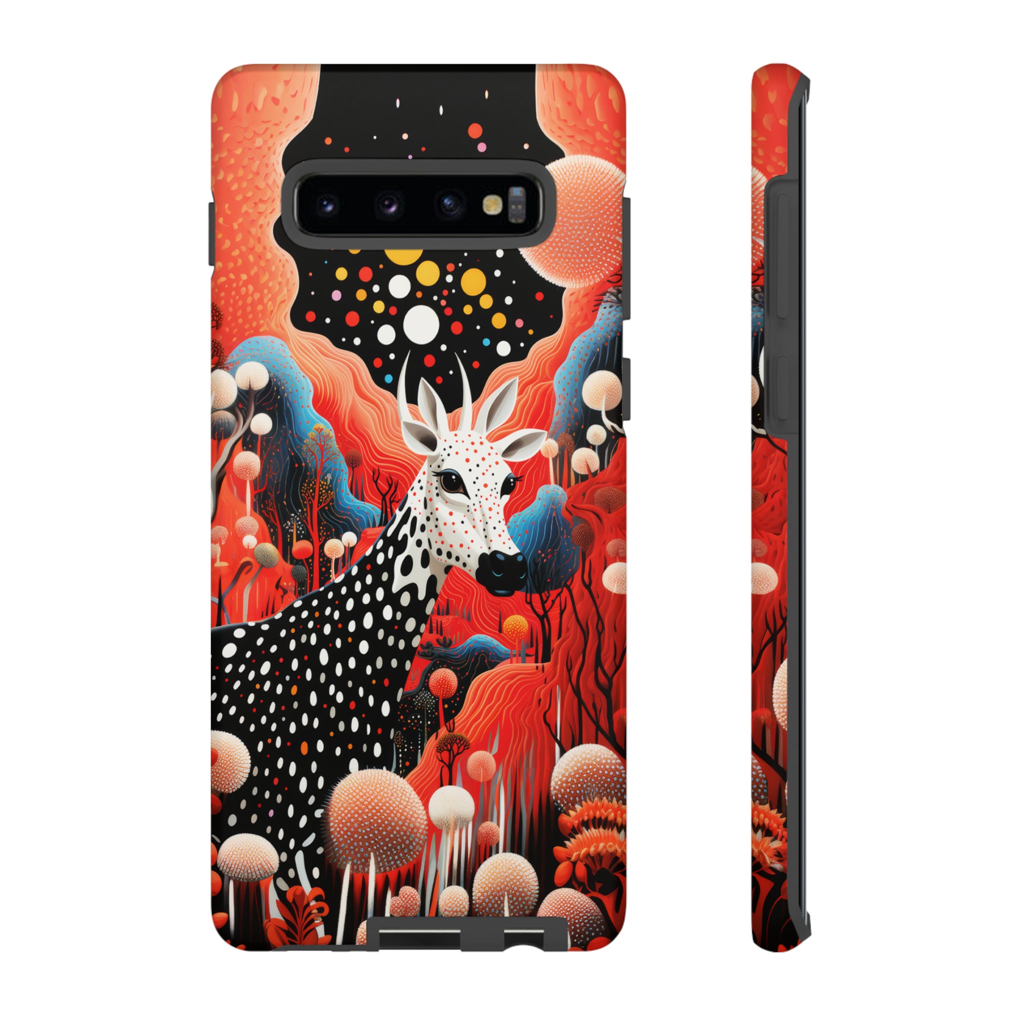 Spotted Elk in the rainbow forest Tough Cases