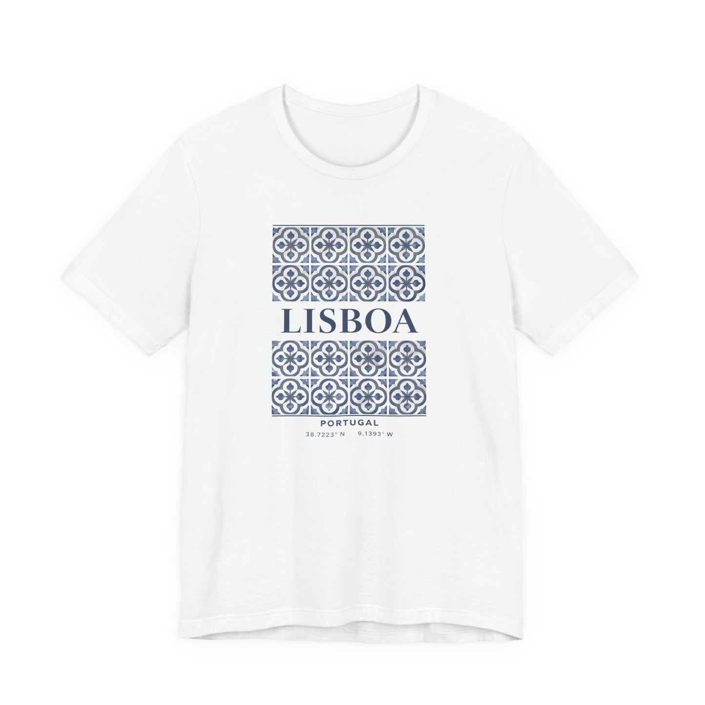 Lisboa Azulejo Tee — Portugal Tile Pattern Unisex T-Shirt