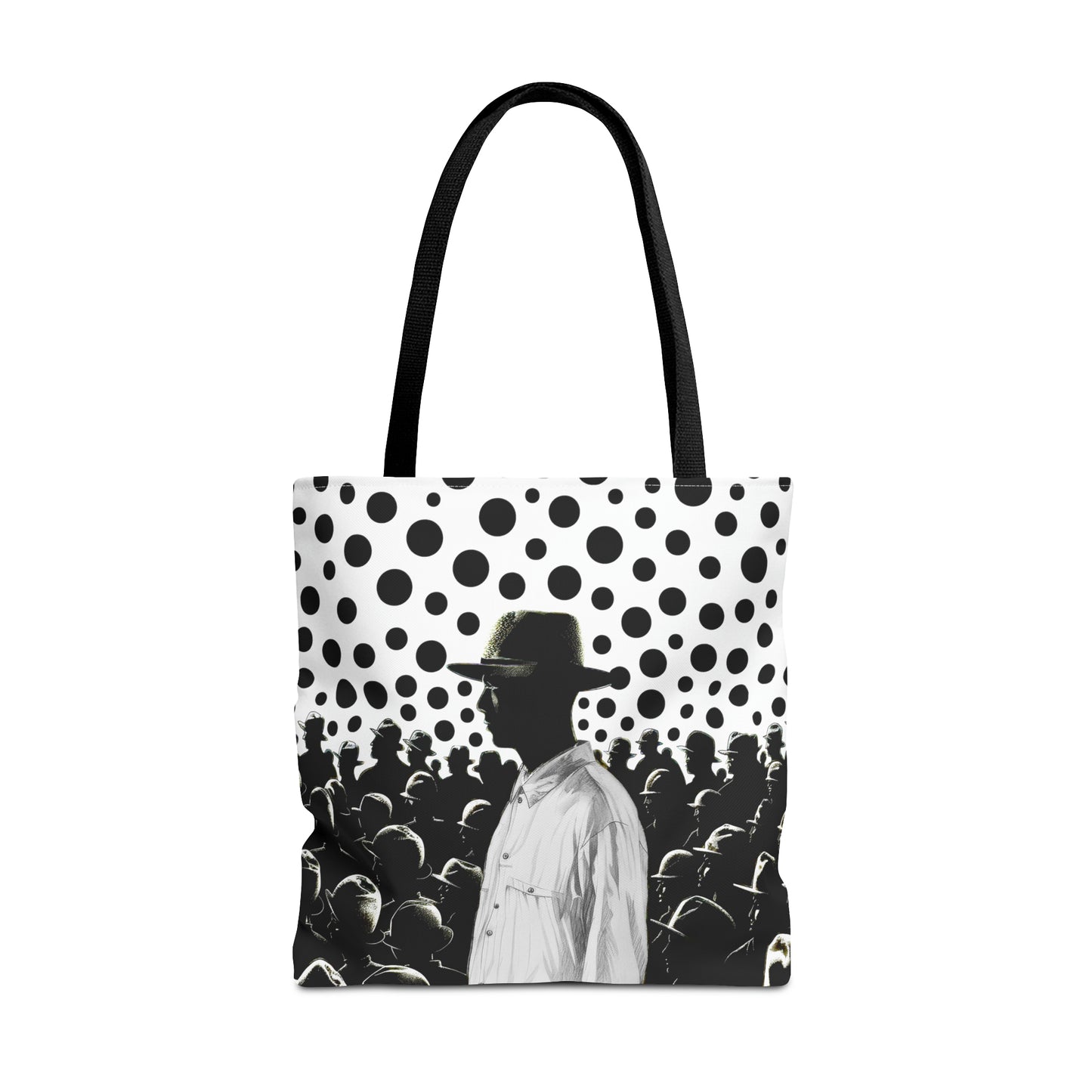 Stand up stand out black & white print Tote Bag in 3 sizes