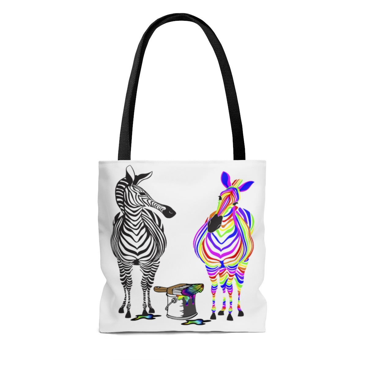 Rainbow zebra Tote Bag