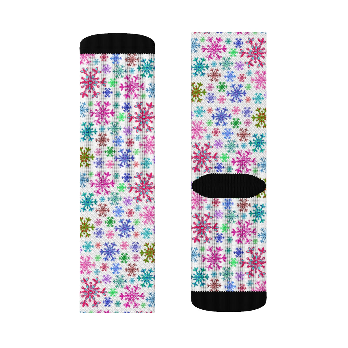 Neon Snowflake print Socks
