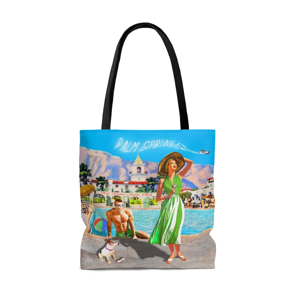 Kat with Martini AOP Tote Bag