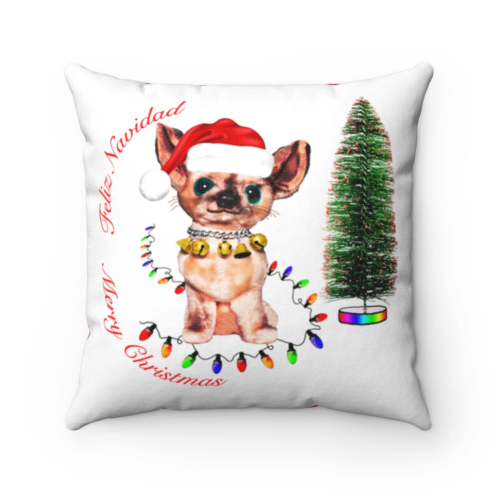 Paco Holiday Greetings Square Pillow