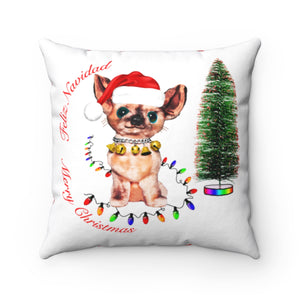Paco Holiday Greetings Square Pillow