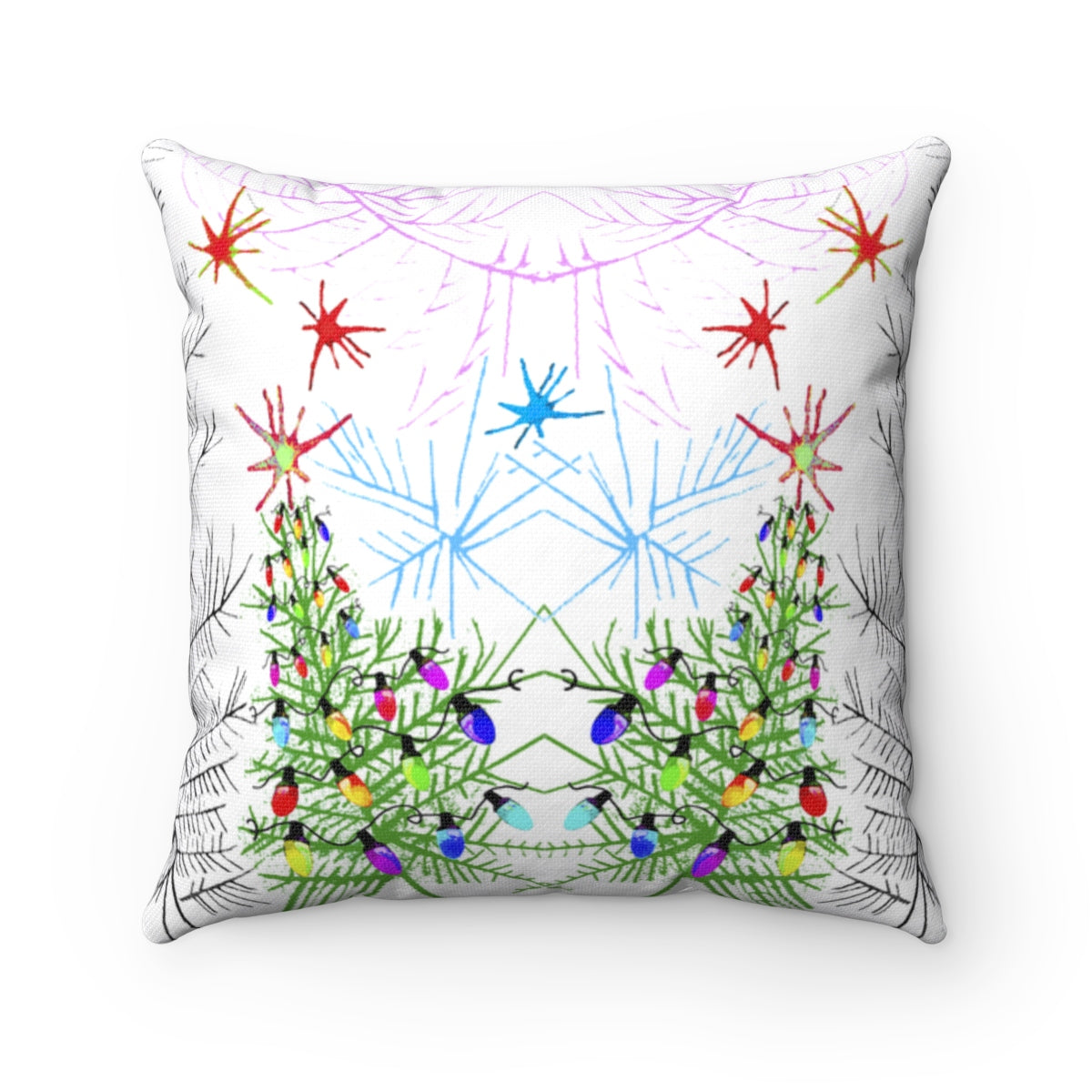 Branches & Stars Square Pillow