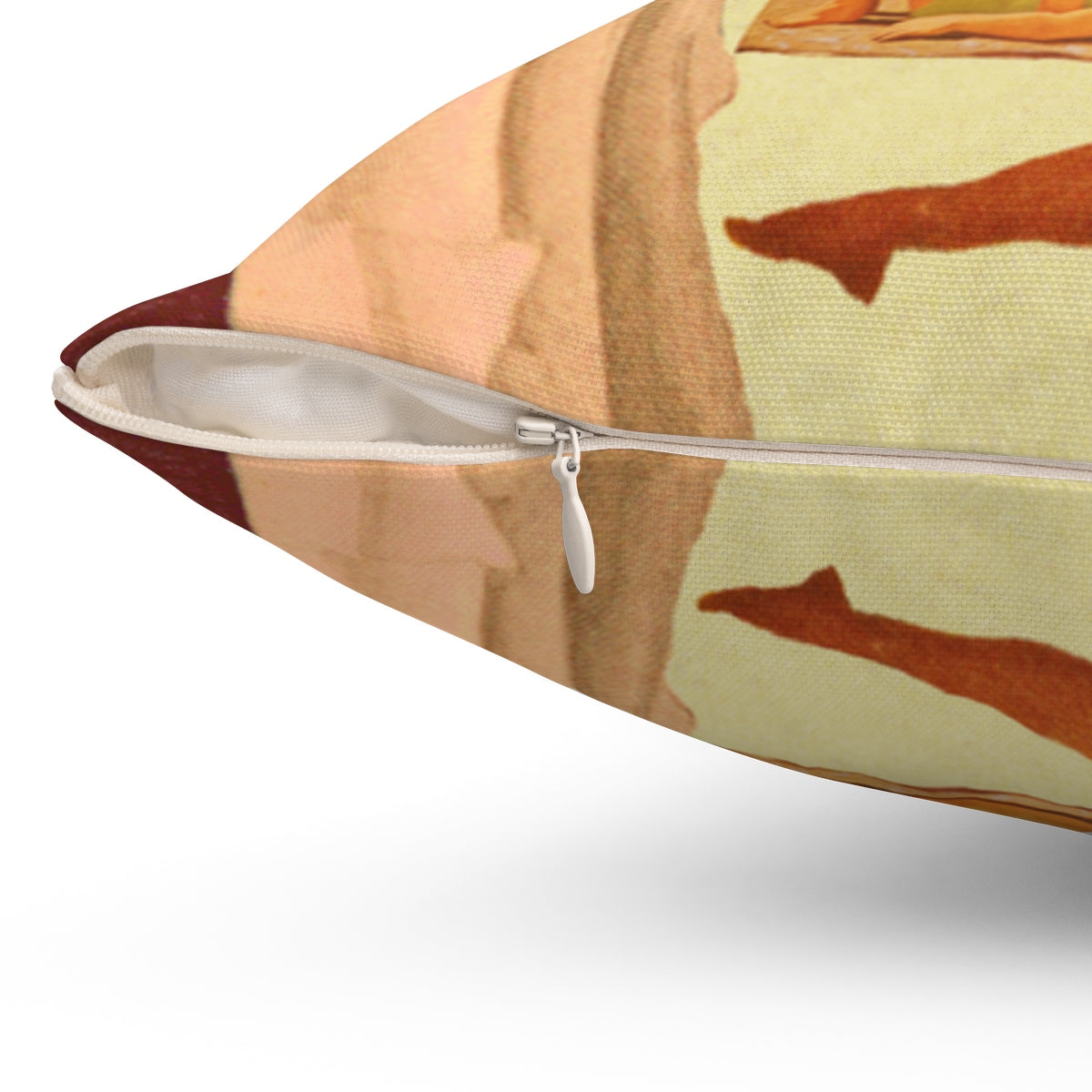 Vintage Beach Square Pillow