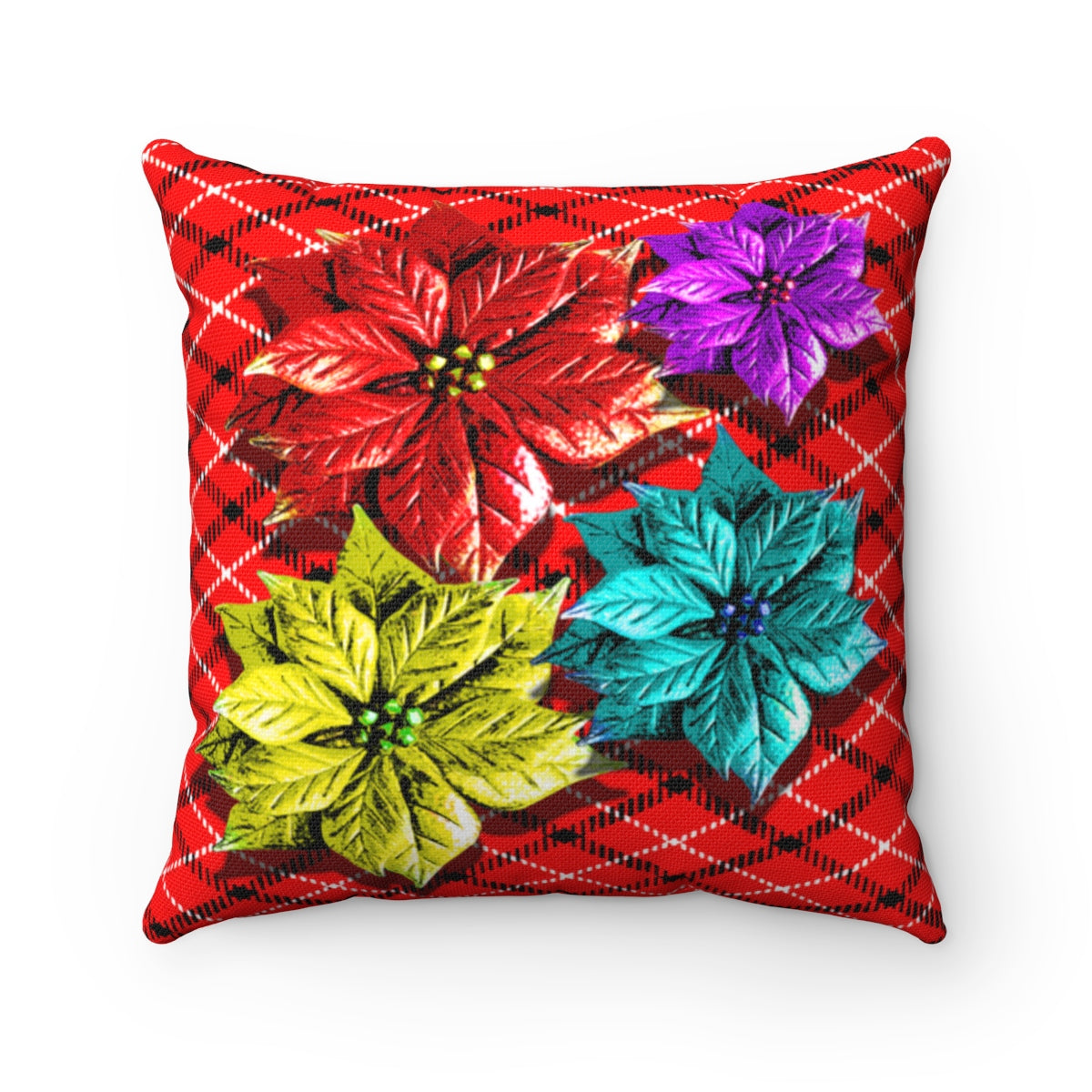 Poinsettia Square Pillow