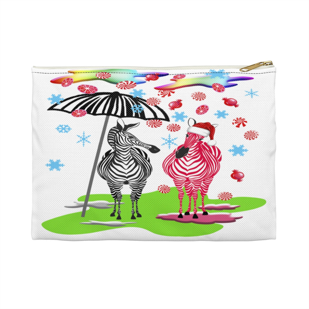 Candycane zebra Accessory Pouch