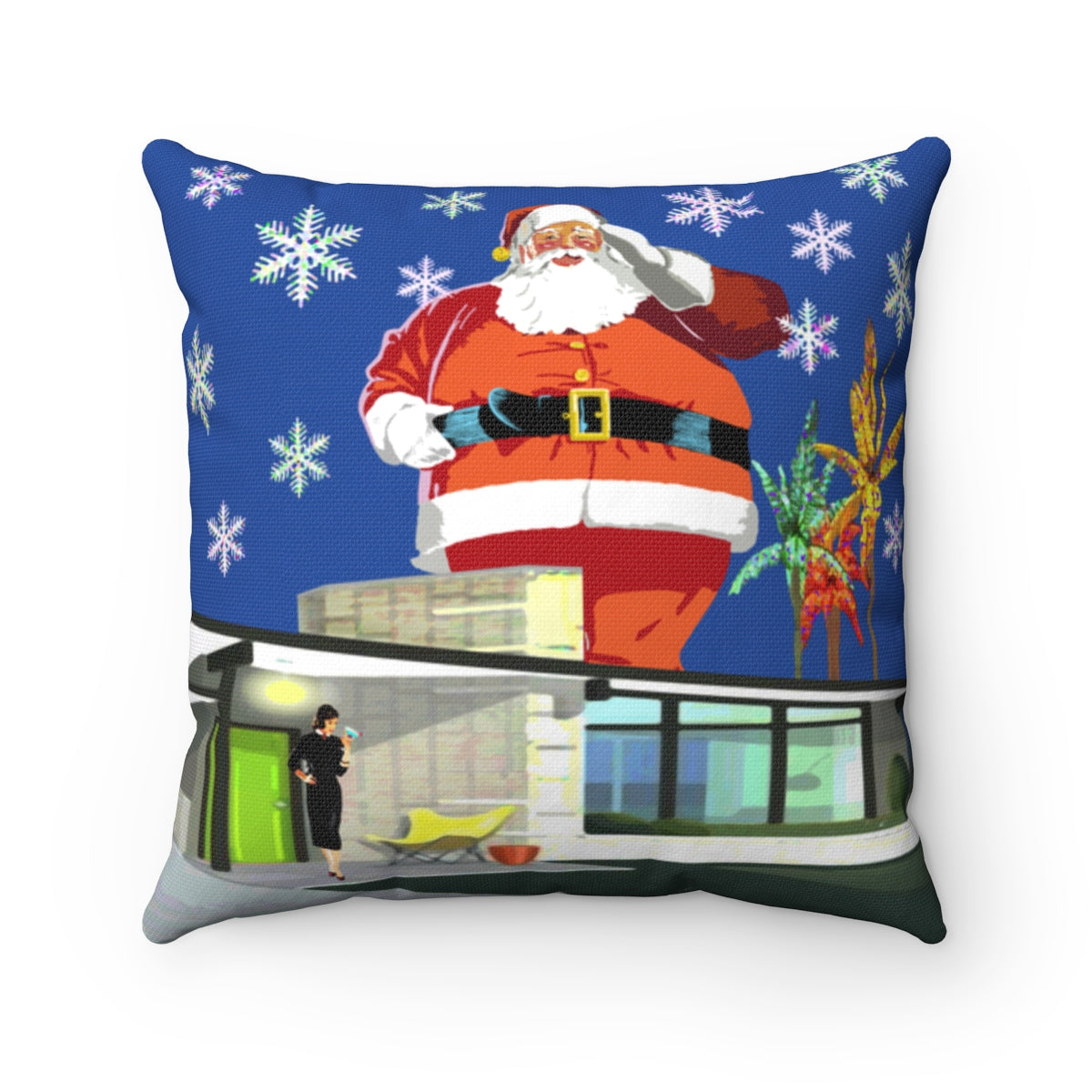 Giant Santa Square Pillow