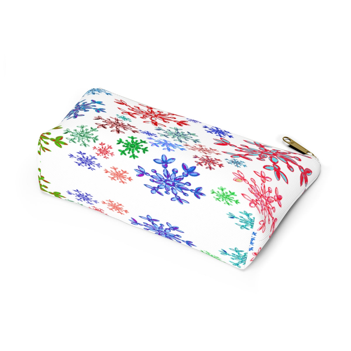 Neon snowflake Accessory Pouch w T-bottom