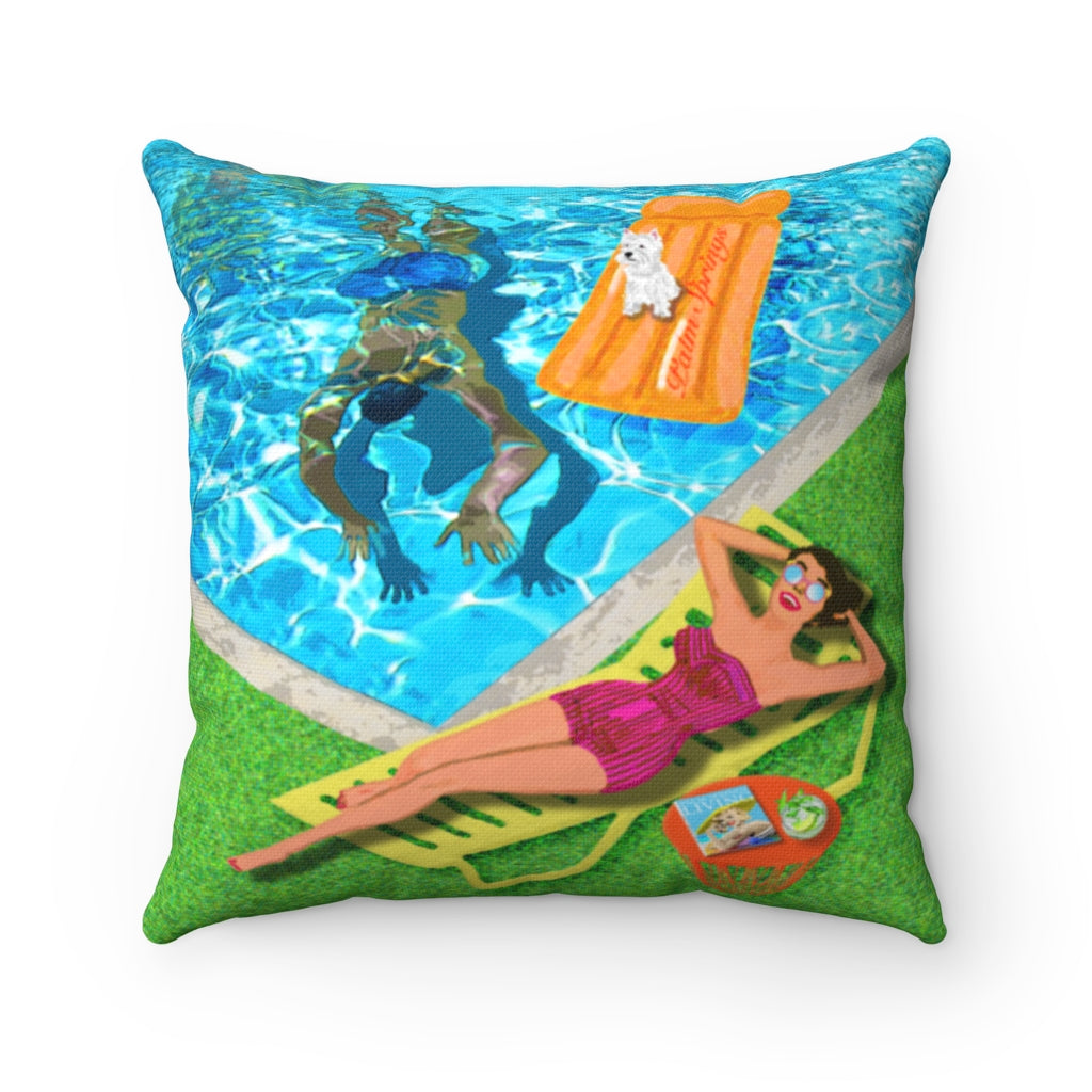 Betty Spun Polyester Square Pillow