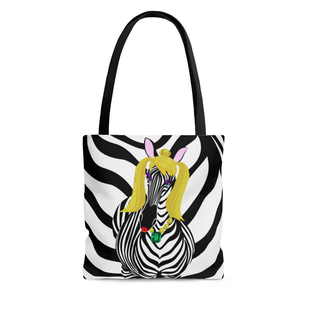 Zebra Girl Tote Bag