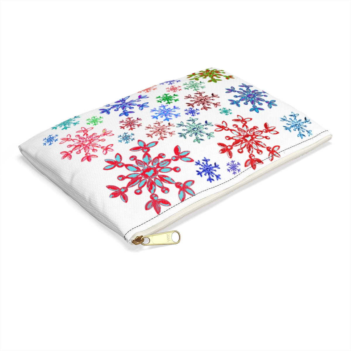 Neon snowflake Accessory Pouch