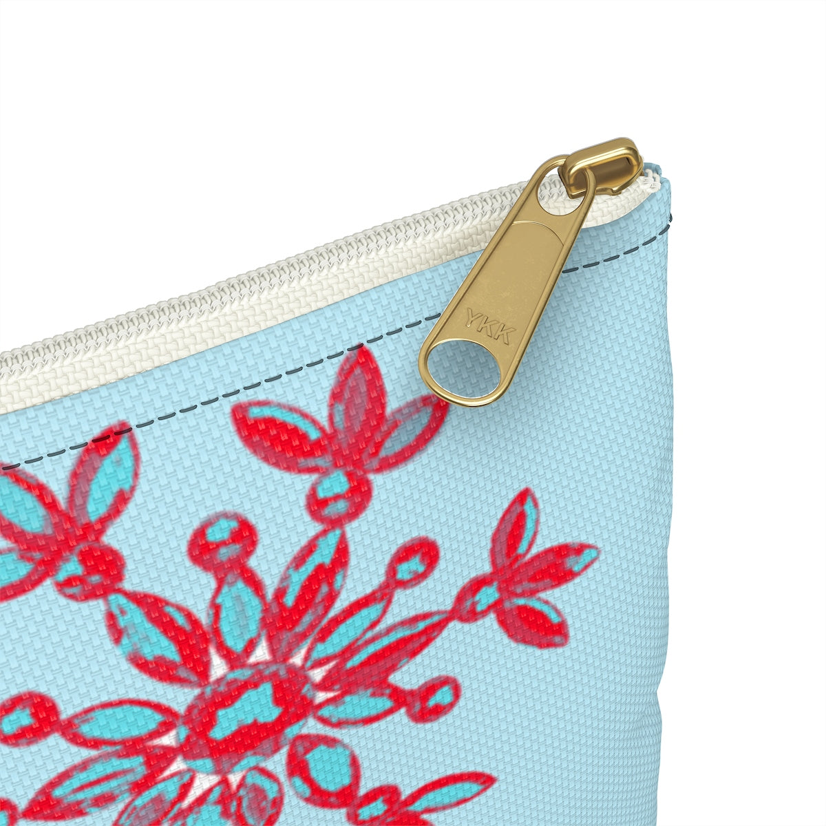 Neon snowflake blue Accessory Pouch