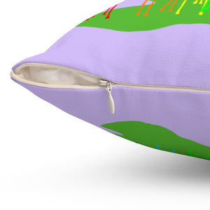 Rainbow giraffe Square Pillow