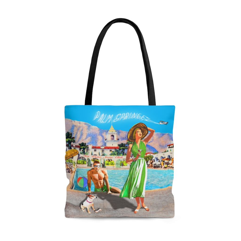 Kat with Martini AOP Tote Bag