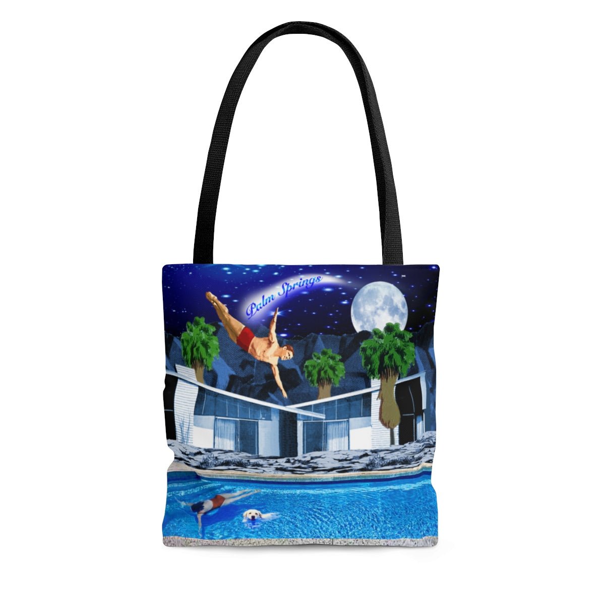 Dive into PS night AOP Tote Bag