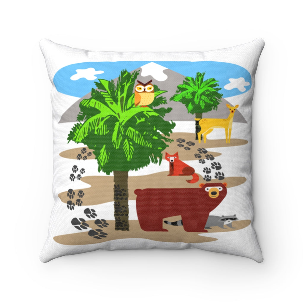 Bear Paws Square Pillow