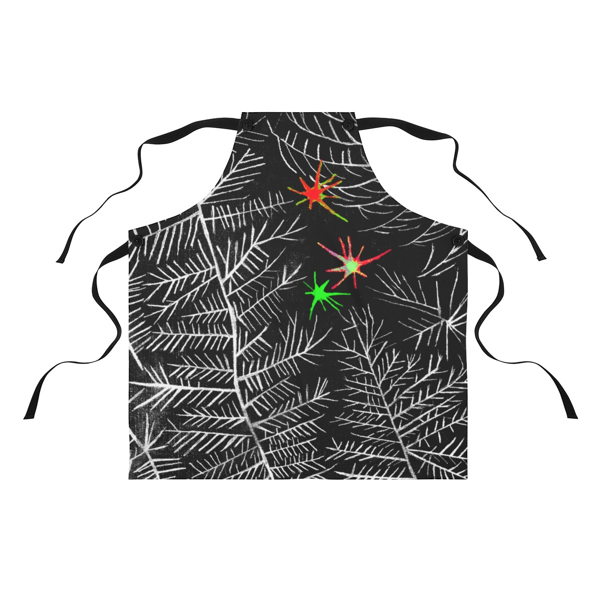 Branches & Stars B&W Apron