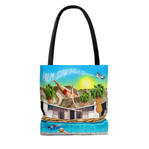 Dive into PS day AOP Tote Bag