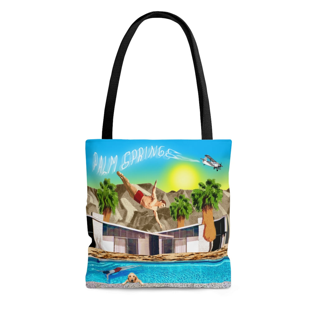 Dive into PS day AOP Tote Bag