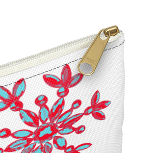 Neon snowflake Accessory Pouch